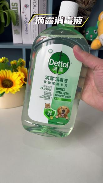 宠物专用的消毒液,一瓶能兑八十斤,还是滴露大品牌,差不多的价格千万别用84、酒精了!!#新手养猫 #滴露宠物消毒液 #萌宠好物