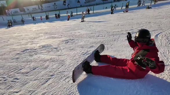 好喜欢这段啊~,普普太可爱了#郝熠然#滑雪 #撒娇男人最好命