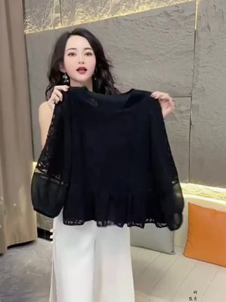 9003# 常规圆领开衫打底衫衬衫宽松时尚显瘦老钱风松弛感女装贵气#谁穿谁好看 #穿出高级感 #遮肉显瘦穿搭 #女装打底衫 #针织衫