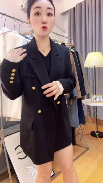 黑色休闲西装外套春装女2026年新款女职业装气质女神范高端小西服#高级感穿搭 #气质穿搭 #韩版风衣 #ootd穿搭 #时尚