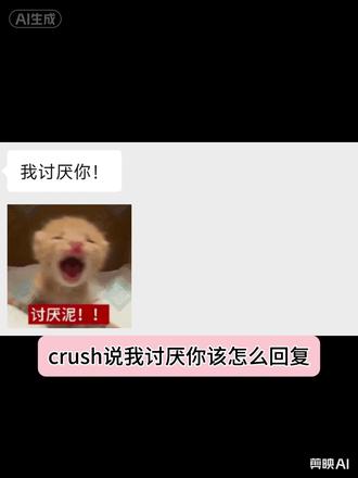 crush发我讨厌你该怎么回复 #聊天记录#高情商#搞笑#爱情#crush