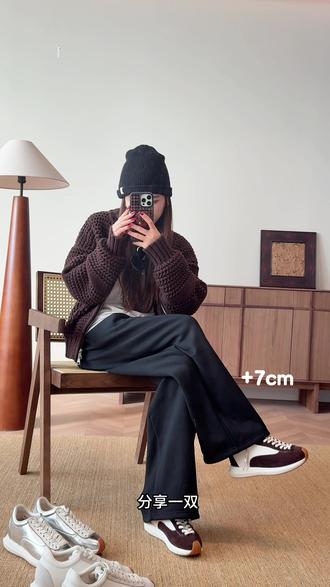 是谁买到了这么隐形的7cm复古阿甘鞋!! #鞋子控 #鞋控日常 #小个子穿搭 #内增高