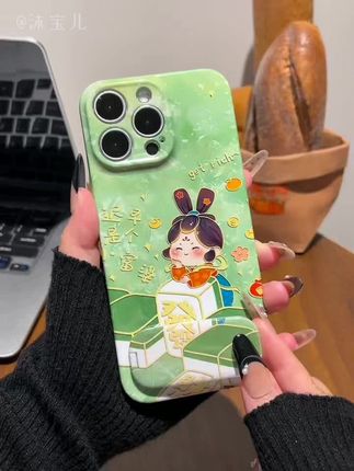 #创作灵感 富婆女孩适用苹果17支架手机壳华为P70vivoppo小米可爱VIVO发财女 #手机壳 #爆款手机壳 #手机壳推荐 #手机壳苹果