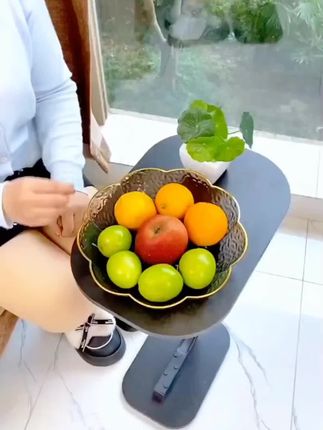 高档网红冰川纹水果盘家用客厅茶几摆放轻奢干果零食盘果盘食品级#好物推荐🔥