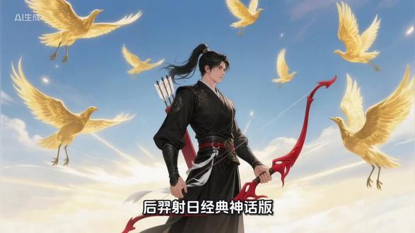 🌞 后羿射日(经典神话版)
上古尧帝时,帝俊与羲和的十个太阳儿子不守规矩,一起升到天上,不再轮流值班。
大地瞬间被烤焦:庄稼枯死、河水蒸发、草木成灰,百姓没吃没喝,奄奄一息 。更糟的是,猰貐、凿齿、九婴、大风、封豨、修蛇六大凶兽趁机作乱,人间成了炼狱 。
天帝赐给后羿彤弓素矰(红色神弓、白色利箭),派他下凡救民。
后羿翻山越岭,来到扶桑树下,拉开万斤神弓,连发九箭,箭无虚发,射落九个太阳(太阳里的三足金乌被射死)。天空只剩一个太阳,乖乖东升西落,大地终于恢复清凉。
他接着为民除害:
- 畴华之野杀凿齿(长牙怪兽)
- 凶水之上灭九婴(九头水火怪)
- 青丘之泽射大风(狂风猛禽)
- 洞庭斩修蛇(巨蟒)
- 桑林擒封豨(大野猪)
- 杀猰貐(食人凶兽)
万民欢腾,拥戴尧为天子,后羿成了救世英雄 。
📜 古籍原文(《淮南子·本经训》)
逮至尧之时,十日并出,焦禾稼,杀草木,而民无所食。猰貐、凿齿、九婴、大风、封豨、修蛇皆为民害。尧乃使羿诛凿齿于畴华之野,杀九婴于凶水之上,缴大风于青丘之泽,上射十日而下杀猰貐,断修蛇于洞庭,禽封豨于桑林。万民皆喜,置尧以为天子 。
要不要我把这个故事改成适合讲给孩子听的简短版,或者配上一段适合朗读的文案?