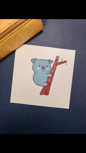 考拉树袋熊简笔画,卡通绘画。
#简笔画 #画画 #小动物卡通简笔画 #一起学画画 #儿童画素材