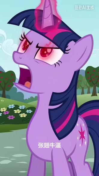 张翅牛逼#张翅@张翅 @鹅娘 #豆包AI #小马宝莉