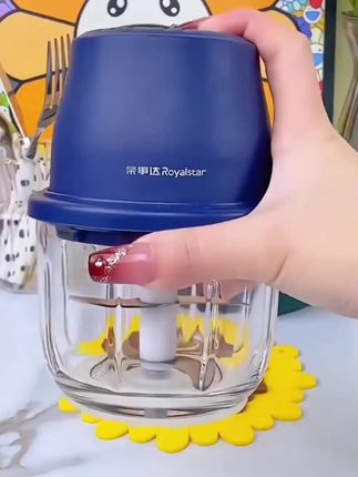荣事达多功能无线料理机,一键按压,搅蒜泥肉沫、辅食都很方便,省时又省力!#电动料理机 #辅食机 #料理机 #捣蒜器 #厨房好物
