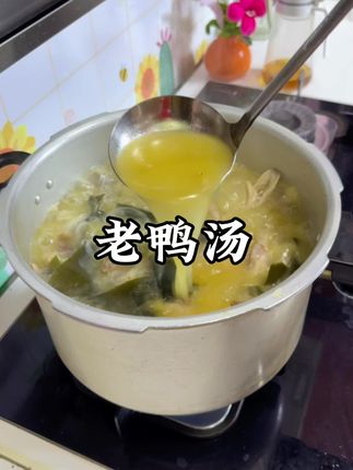 秋天的第一锅酸萝卜老鸭汤今天给安排上了,鸭肉鸭掌耙的一抿脱骨,还特别入味,汤汁更是酸爽还不油腻,就汤泡饭都能连干三碗!!!#妈呀太香了 #酸萝卜老鸭汤 #煲汤 #家常菜