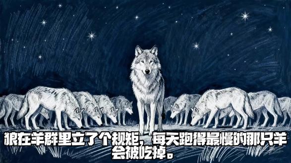 狼在羊群里立了个规矩 #精神状态belike #人生感悟 #职场 #哲学