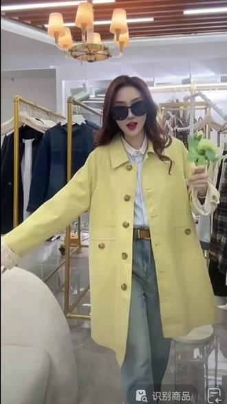 蕾丝拼接工装风衣外套女2026春秋新款今年流行韩版设计感休闲大衣,面料柔软舒适#遮肉显瘦 时尚又百搭#风衣