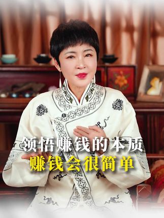 张德芬:领悟赚钱的本质 赚钱就会变得很简单#财富 #财富认知 #富人思维 #情感 #生活感悟