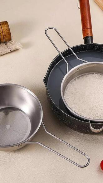 SMVP加厚不锈钢沥水篮淘米神器多功能洗米筛家用厨房洗菜盆水盆#厨房好物 #不锈钢沥水篮 #多功能洗物 #家用厨房 #淘米神器