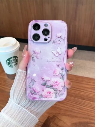 高级感玫瑰风手机壳,适配iPhone 13 - 15系列! #高端女款壳 #iPhone适用壳 #手机壳推荐 #玫瑰手机壳 #镜头全包壳