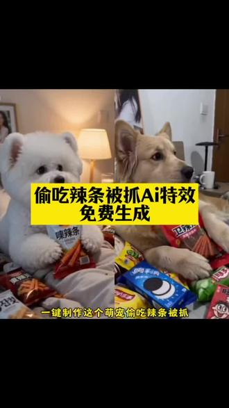 偷吃辣条被抓ai教程#ai偷吃辣条被抓 #小狗ai视频 #小狗偷吃辣条 #ai吃辣条 #剪映 狗狗犯错后的表现 萌宠偷吃辣条被抓ai特效 宠物偷吃辣条被抓ai 小狗为什么知道自己犯错了 比熊犬偷吃片段 比熊犬偷吃视频 小狗辣条 ai偷吃辣条被抓特效 AI偷吃辣条被抓教程 ai偷吃辣条 萌宝偷吃辣条ai