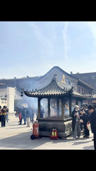 各花入各眼 禅院的玉兰开了#烧香祈福 #天津大悲院