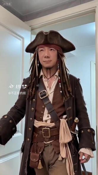 生活得有仪式感!#即梦AI #搞笑 #创作灵感 #加勒比海盗