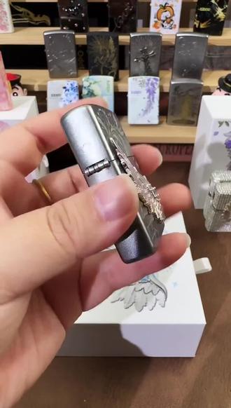 男生生日礼物新选择,热恋之翼防风打火机太酷了!