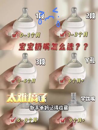 宝宝什么时候需要换奶嘴?看完你就知道!#赫根奶瓶 #奶嘴 #6月龄 #9月龄 #3月龄