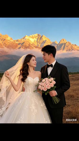 感谢豆包为我们节省了大几千块💰#婚纱照 #豆包结婚照#豆包ai #豆包出大片有两把刷子 #豆包p结婚照指令 豆包也太权威了