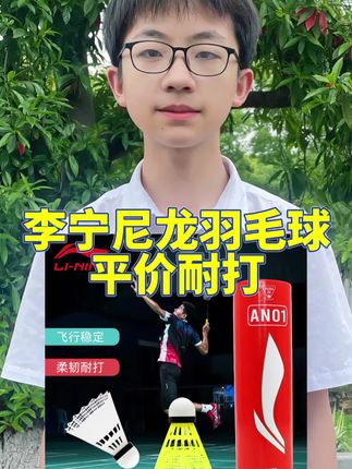 李宁羽毛球尼龙球耐打型户外防风平价训练娱乐用球#羽毛球#尼龙羽毛球#耐打羽毛球