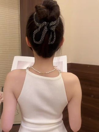 韩式设计感叶片麦穗鲨鱼夹百搭高级感发卡后脑勺发抓布艺头饰#头饰发饰 #发圈 #抓夹 #饰品分享 2s