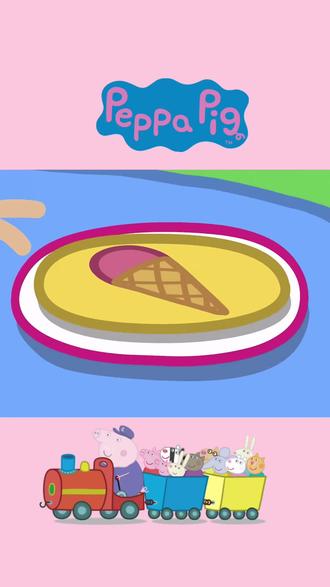 跟着佩奇学做薄饼#动画片 #小猪佩奇