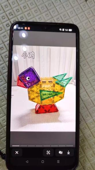 童年无限磁力片,小鸡#磁力片 #磁力片积木 #磁力片教程 #磁力片的1000种玩法 #磁力片玩具教程