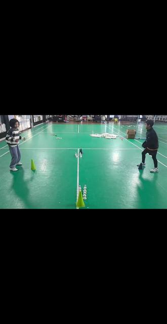 羽毛球训练趣味游戏 上网步伐,放球游戏。青少年训练。#羽毛球训练 #羽毛球教学 #羽毛球趣味小游戏