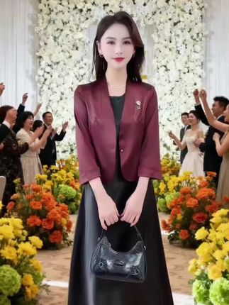 2025喜妈妈婚宴战袍!短外套+背心裙两件套,气质减龄藏肉一 家有喜事的姐妹看过来!2025春秋新款喜妈妈婚宴套装太懂审美了✨ 短外套+背心裙的两件套设计,兼顾仪式感与休闲感,春秋穿刚好适配温度。#婚宴礼服#妈妈礼服#优雅穿搭#婚礼穿搭#气质连衣裙@巨量千川 @DOU+小助手 @DOU+上热门 @抖加🔥上热门🔥dou+🔥热点宝