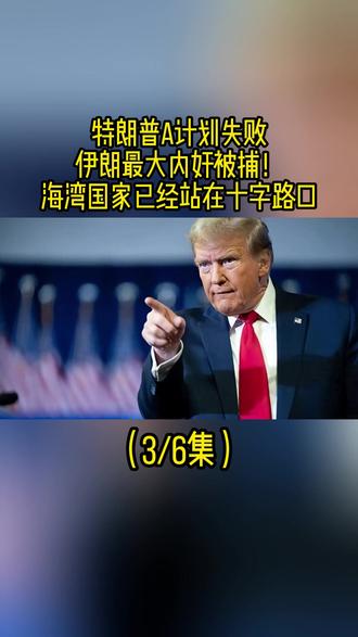 特朗普A计划失败,伊朗最大内奸被捕!海湾国家已经站在十字路口 #国际人物