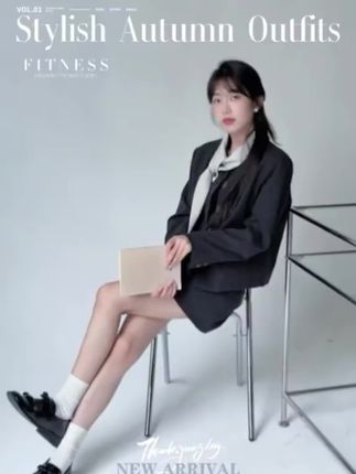 韩系秋日穿搭模板这组学院风学院风套装美到想焊在身上#穿搭 #韩系穿搭 #浅浅期待一下秋冬穿搭