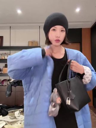 绗线棉服/定染色横格绗棉磁吸扣廓形棉服#强烈推荐 #每日分享 #穿搭分享 #你想要的我都有 #好货推荐