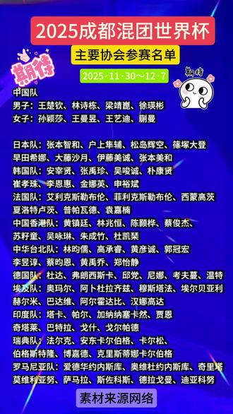 2025成都混团世界杯#乒乓球比赛 #期待