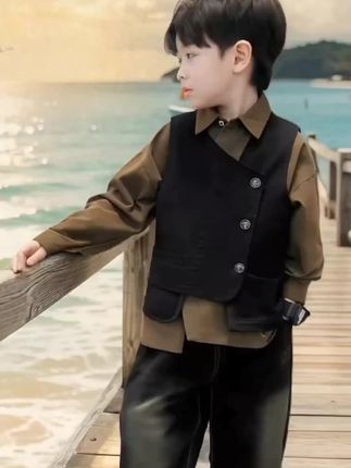 #男童穿搭#男童套装#童装#潮酷男孩#童装新风尚
