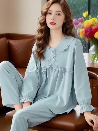 #舒适家居服 #面料柔软亲肤 #家居服套装 #睡衣外穿 #宅家睡衣秀