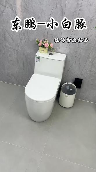 东鹏新款小白豚马桶,34个出水孔360度雨幕冲刷,缓降盖板,人体工学座圈!#马桶 #普通马桶推荐 #卫浴洁具 #东鹏小白豚马桶 #卫生间装修