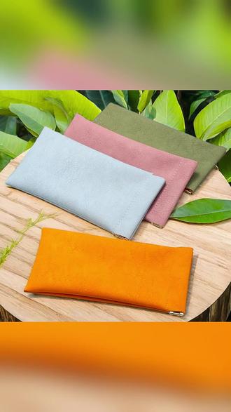 自动闭合收纳包多功能证件卡包便携化妆袋 #证件收纳包 #便携收纳包 #自动闭合包 #多功能收纳袋 #墨镜套收纳