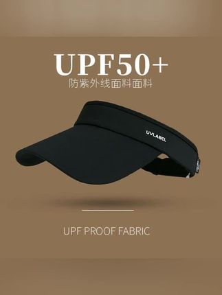 UPF50+遮阳帽男女户外运动太阳帽双层冰丝防紫外线空顶帽夏季跑步#遮阳帽#防晒帽#太阳帽#空顶帽#帽子