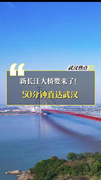 新长江大桥要来了!50分钟直达武汉 #武汉