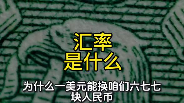 汇率是怎么来的#金融 #经济 #汇率