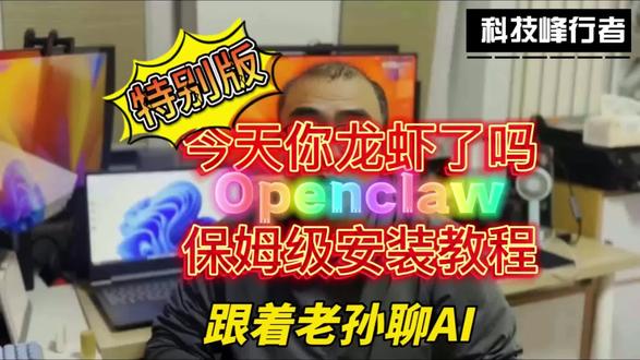 #openclaw #龙虾 #ai #agent #人工智能 今天你龙虾了吗?Openclaw保姆级安装教程