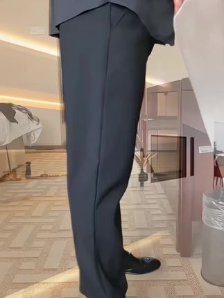 男士潮流时尚修身商务简约四面弹男小脚休闲裤大码男装立体剪裁SP