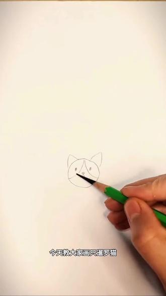 #素描绘画教学教大家画一个超可爱的#素描基础 #猫咪
