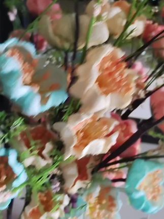 高仿真花#杜鹃花餐桌,粉,蓝高仿真花摆件#装饰家居捏件#杜鹃花仿真花!