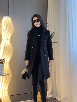 时尚女装#时尚穿搭#穿出自信穿出美丽#穿出高级感#加棉毛呢外套