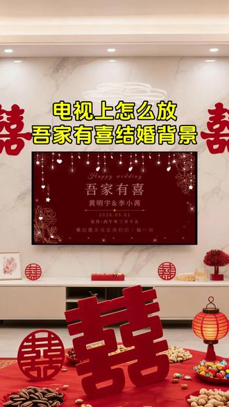 结婚电视投屏mv制作循环播放,超多结婚电视投屏素材,模板一键套用,结婚电视投屏图片原图下载很方便。#婚礼电视投屏 #婚礼投屏视频 #结婚电视投屏壁纸 #吾家有喜电视投屏
