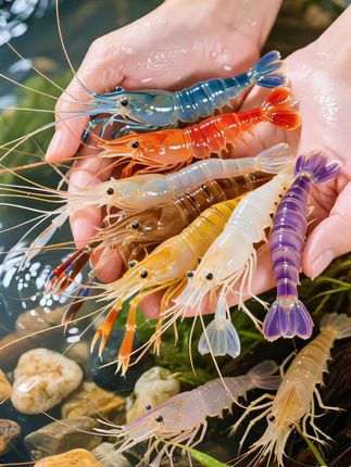 🦐五彩鳌虾——水族界“彩虹显眼包”!红焰、蓝海、紫梦般的体色,甲壳缀珠光,游起来满缸是彩虹🌈 大鳌又威风又萌,还能清缸底,不挑水食超好养,新手也能hold住!下单赠增色粮,速给鱼缸加亮色~#五彩鳌虾#水族宠物#新手养虾#鱼缸造景