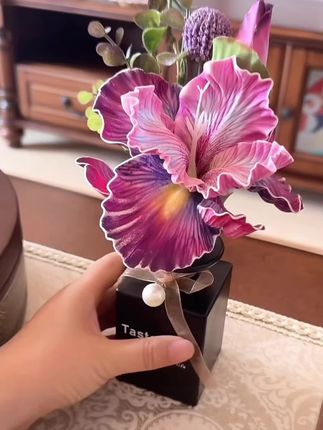 #香薰花 香薰精油爱丽丝哑黑套装花香 客厅桌面花艺摆件 卧室氛围香薰#美观实用 #高档大气上档次 #创意摆件