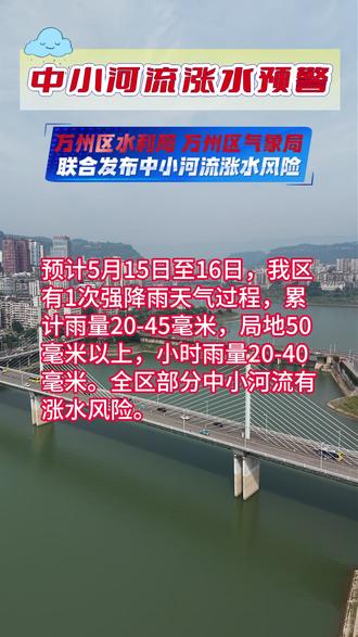 预警!这些中小河流有涨水风险